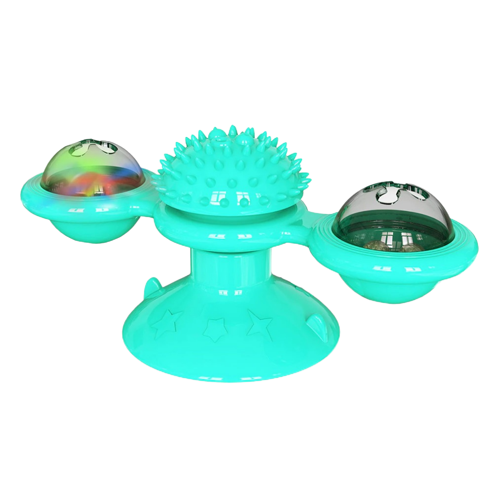 Drehbares Windrad Katzenspielzeug mit Bürste - Ozerty