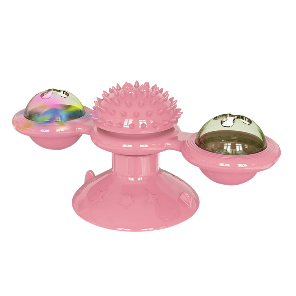 Drehbares Windrad Katzenspielzeug mit Bürste