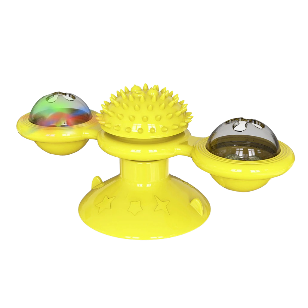 Drehbares Windrad Katzenspielzeug mit Bürste - Ozerty