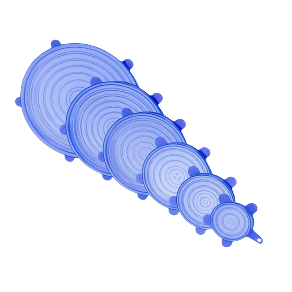 6 Stück Silikon-Stretch-Deckel - Ozerty