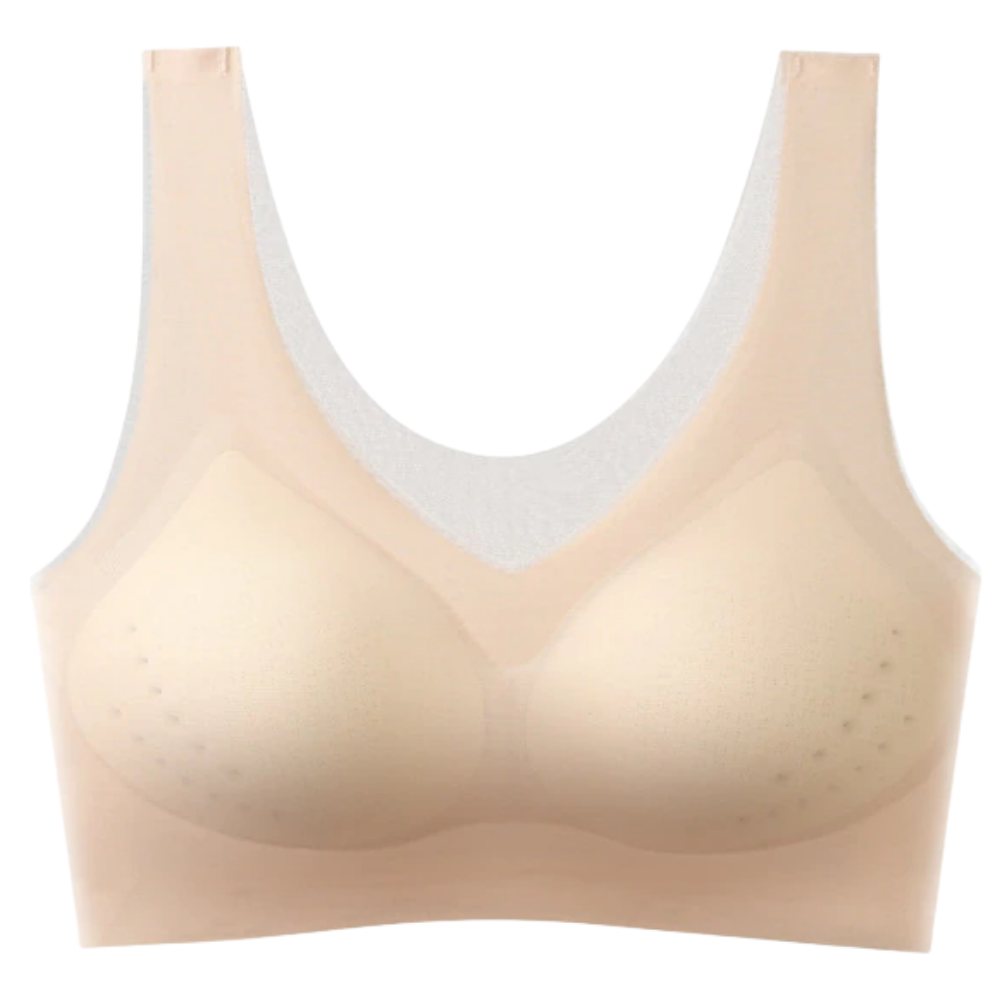 Ultra-thin seamless ice silk bra