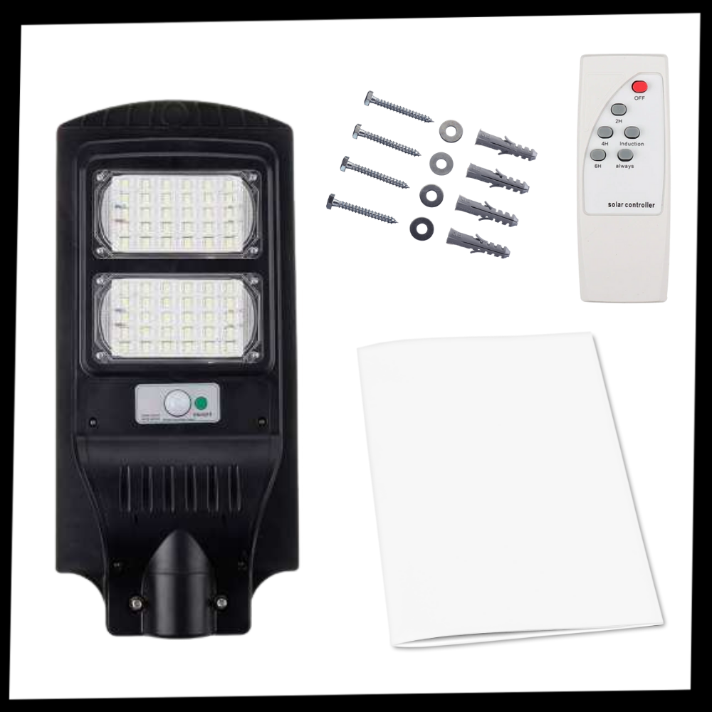 Solarbetriebene Outdoor-LED mit Bewegungsmelder - Ozerty