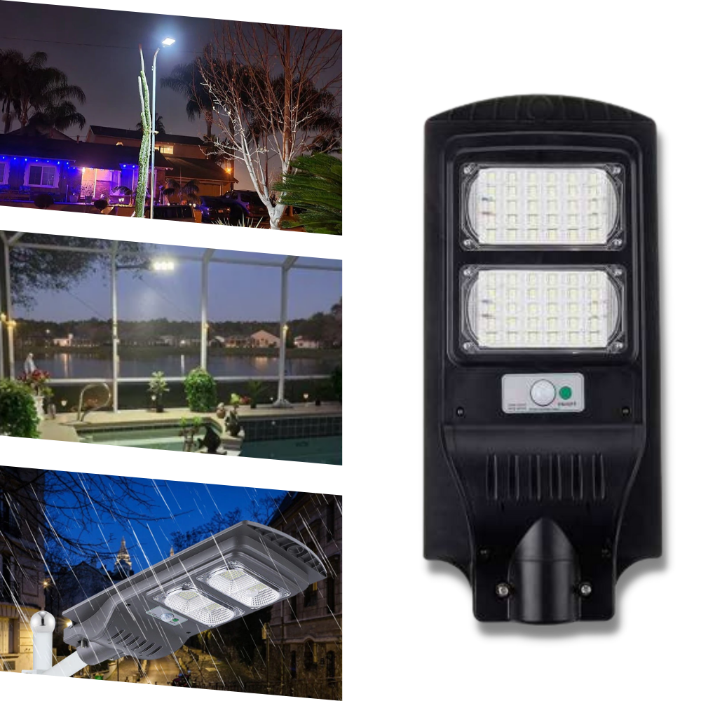 Solarbetriebene Outdoor-LED mit Bewegungsmelder - Ozerty