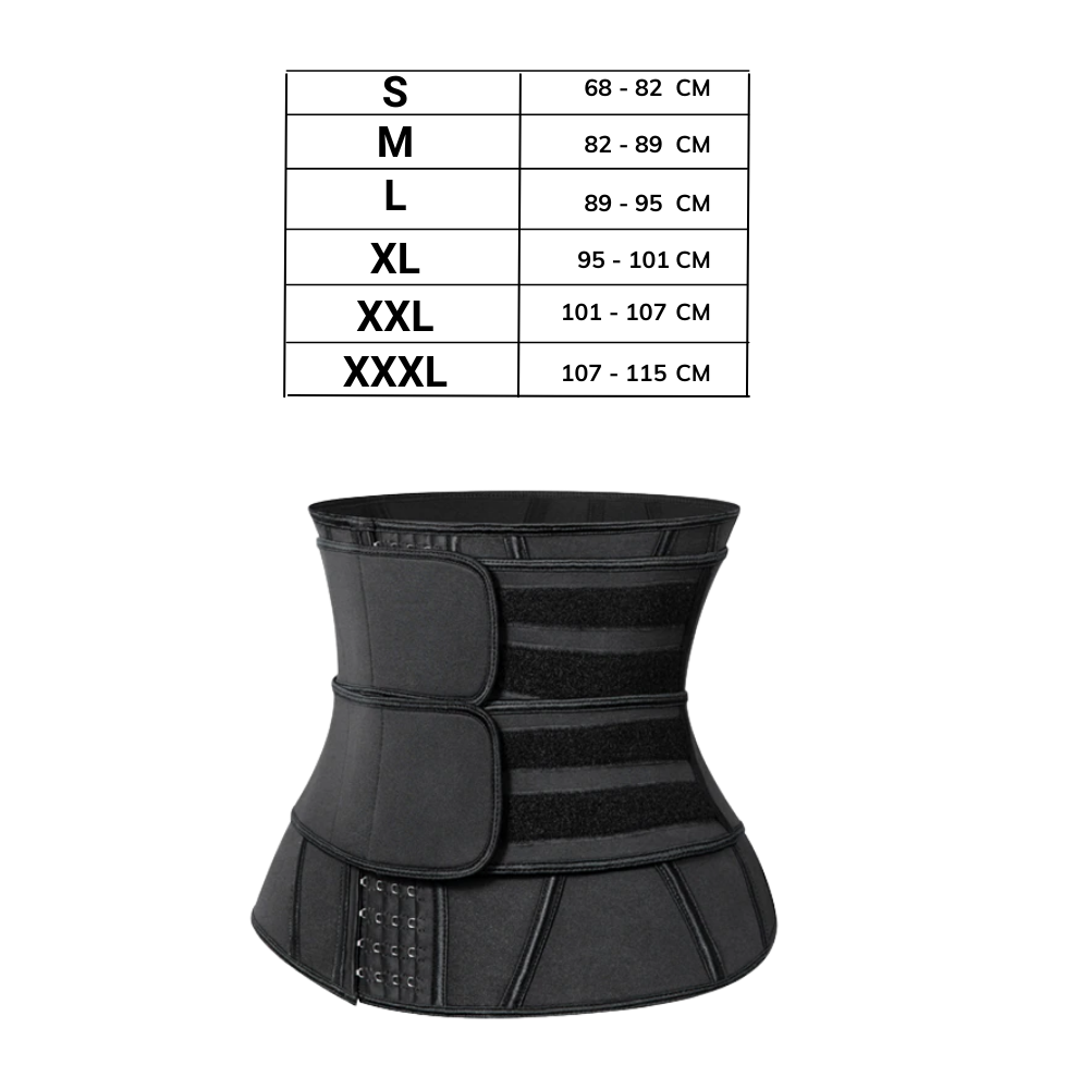 Saunatrainer mit doppeltem Gurtband für die Taille  - Ozerty