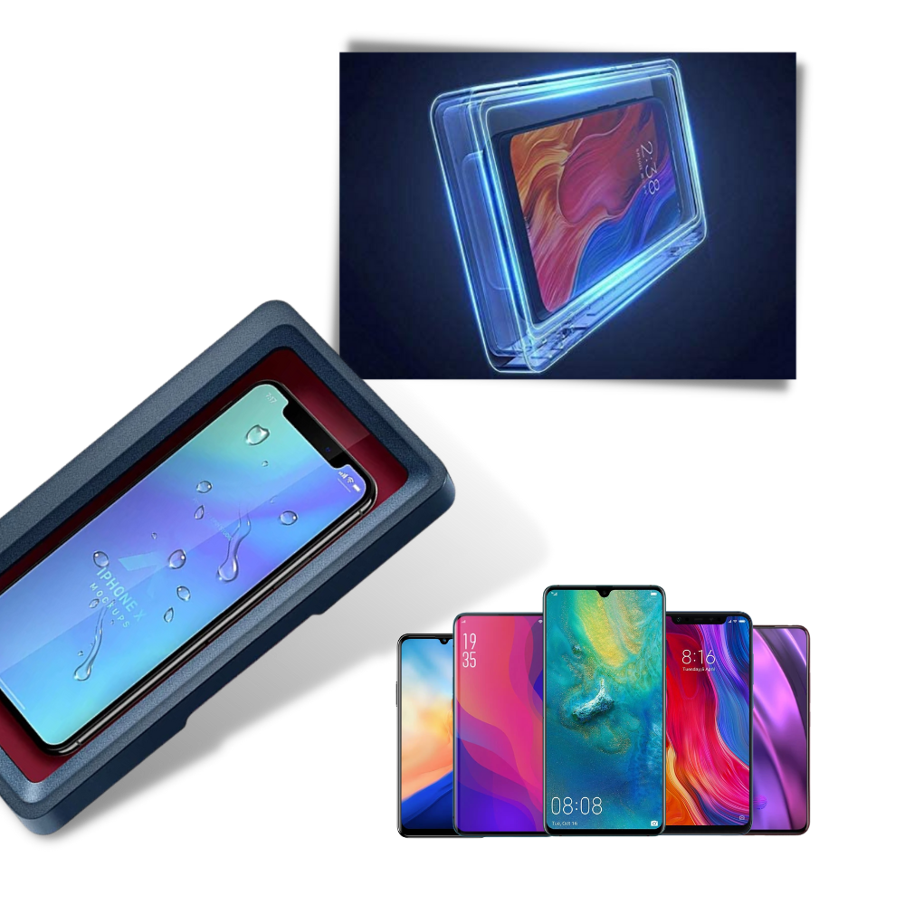 Wasserdichte Wandhalterung Dusche Telefonhalterung Hülle  - Ozerty