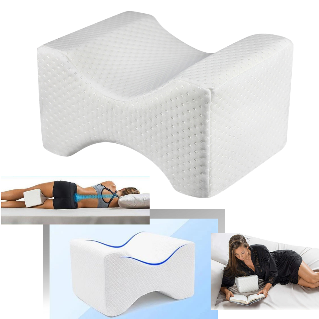Seitenschläfer-Knie- und Bein-Kopfkissen aus Memory Foam - Ozerty