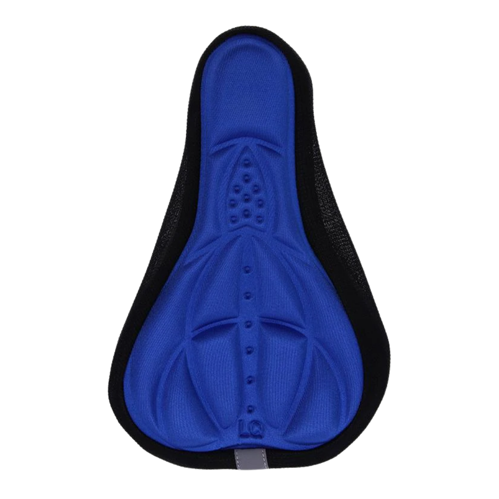 Silicone gel padded bicycle seat cushion