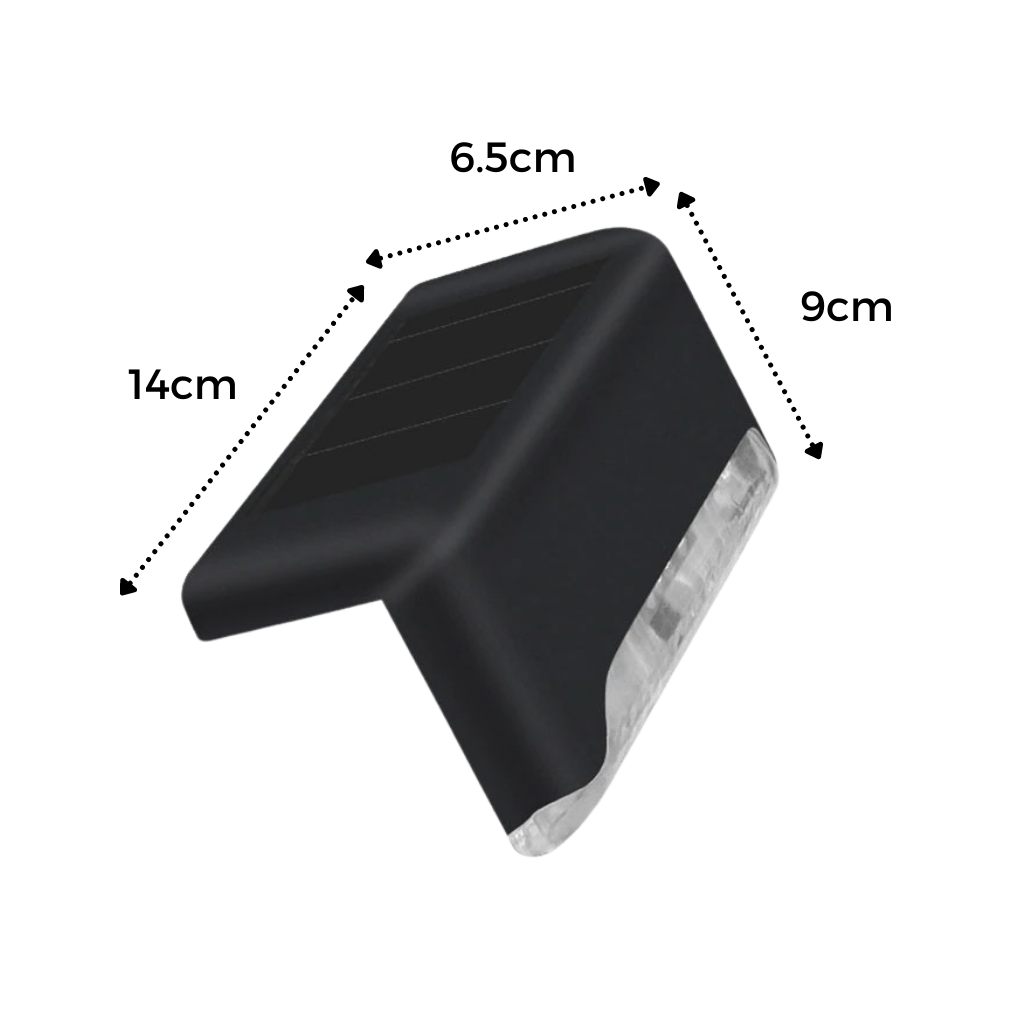 LED-Solarleuchten für Treppenstufen (4 Stück) - Ozerty