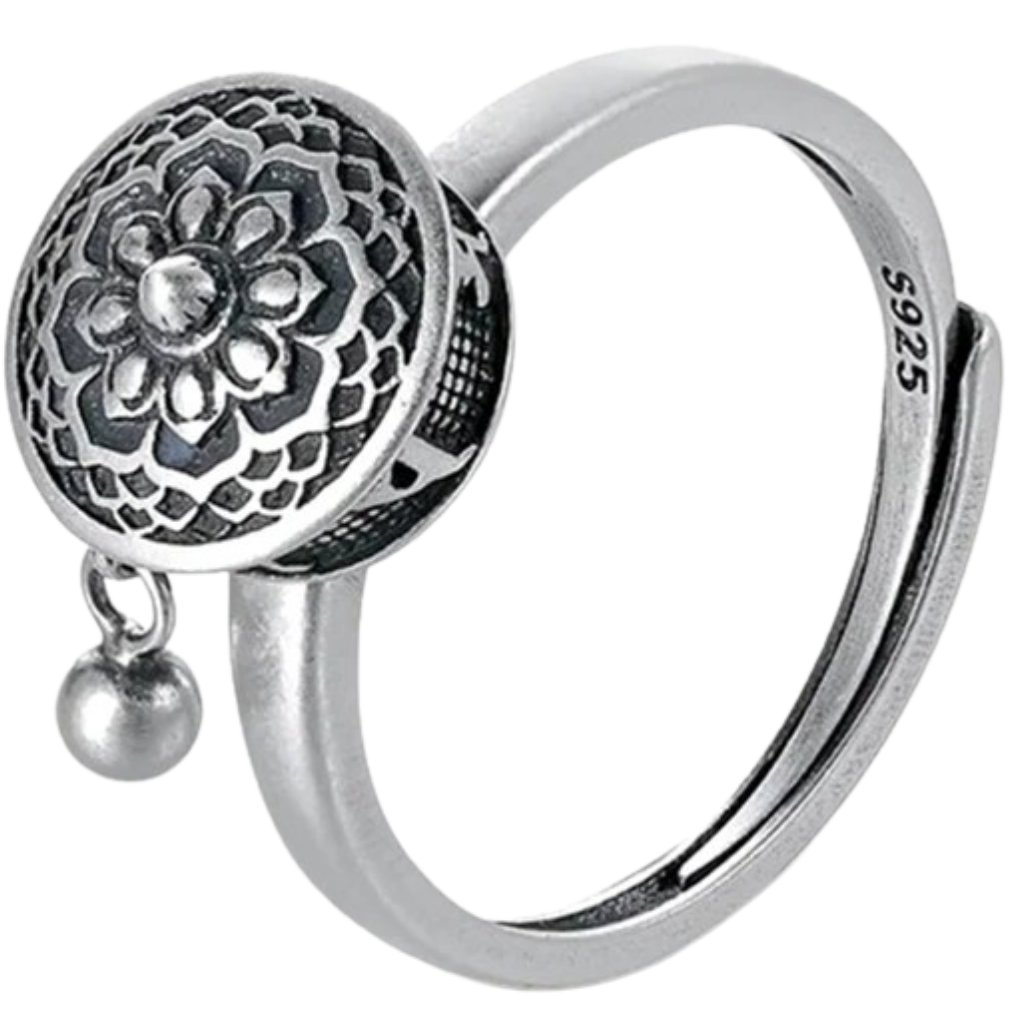 Spinnender buddhistischer Mantra-Ring für Frauen - Ozerty