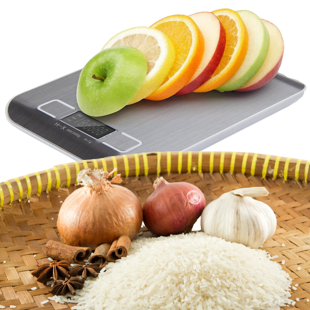 Digitale LCD-Küchenwaage aus Edelstahl - Ozerty