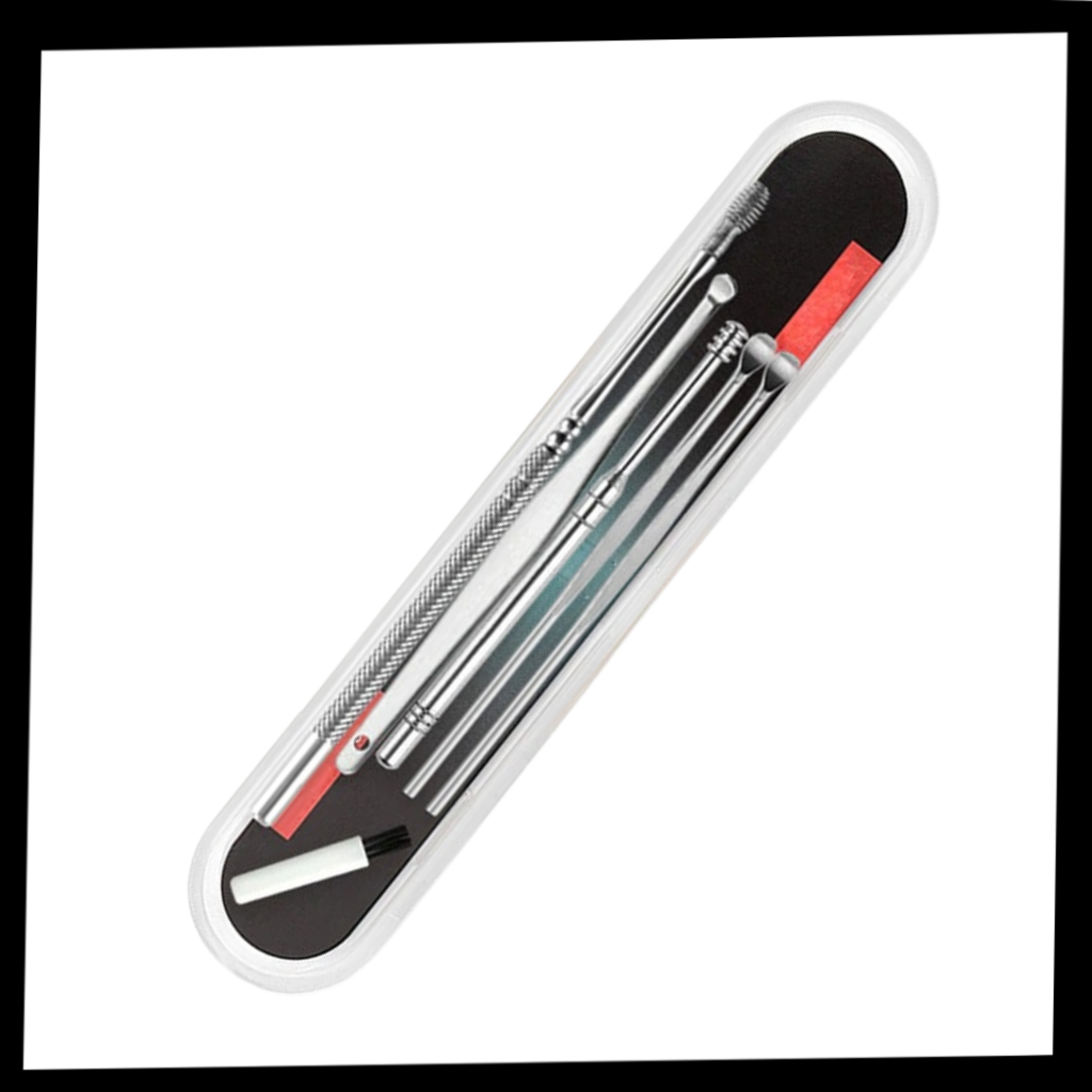 Edelstahl-Ohrenschmalz-Reinigungsgeräteset - Ozerty