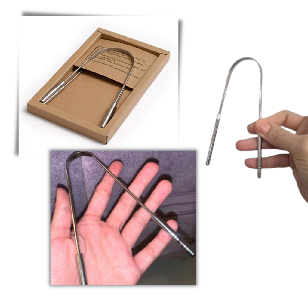 Zungenreiniger aus rostfreiem Stahl - Ozerty