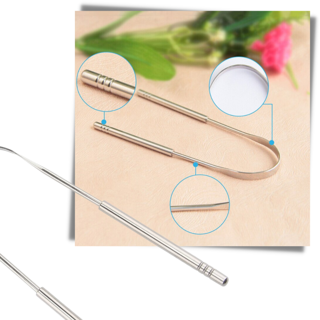 Zungenreiniger aus rostfreiem Stahl - Ozerty