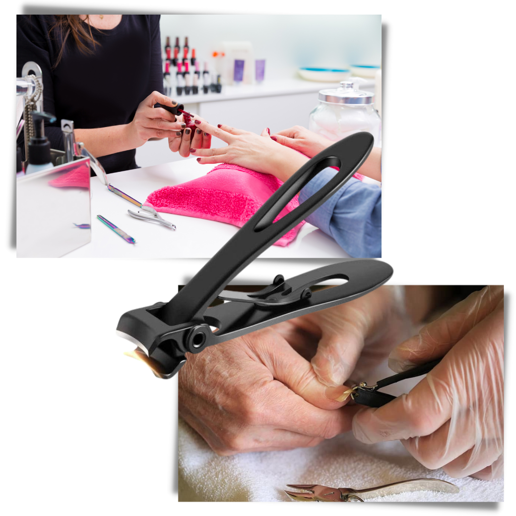 Edelstahl-Nagelknipser mit breiter Backe - Ozerty