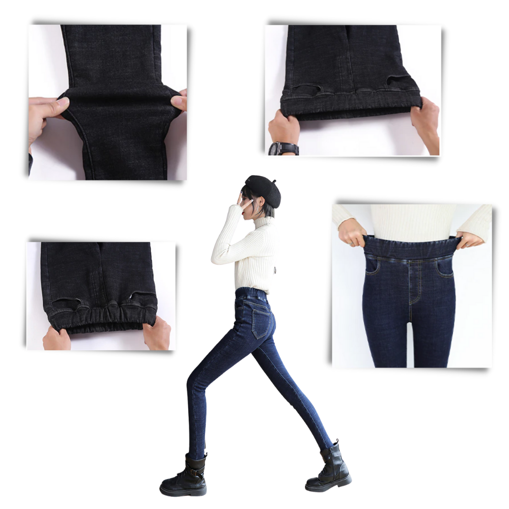 Thermische Fleecy-Jeggings für Frauen - Ozerty