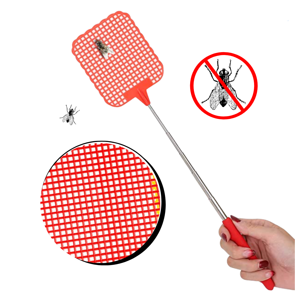 Teleskop-Edelstahl-Handfliegenklatsche - Ozerty