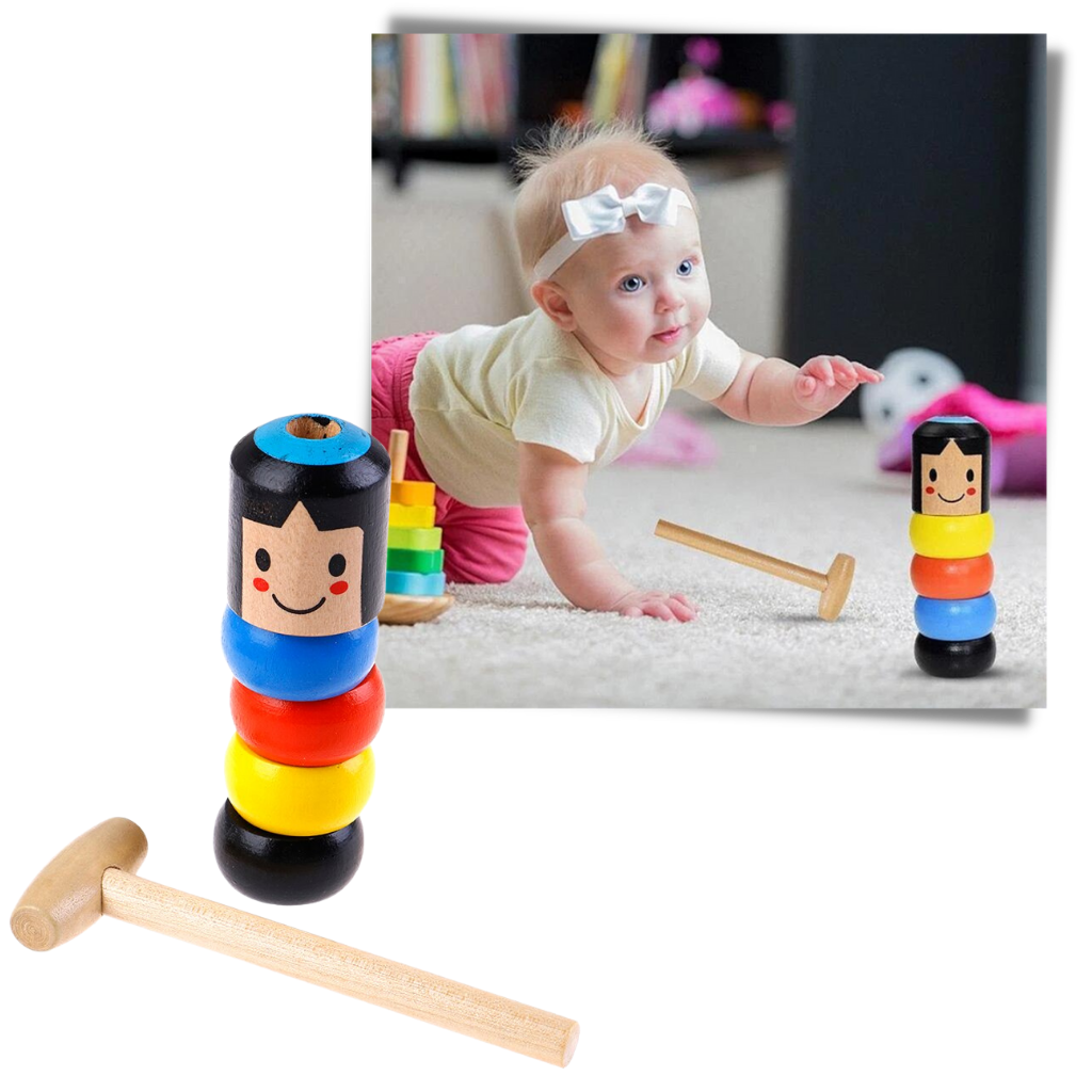 Magisches unzerbrechliches Holzmann-Spielzeug - Ozerty