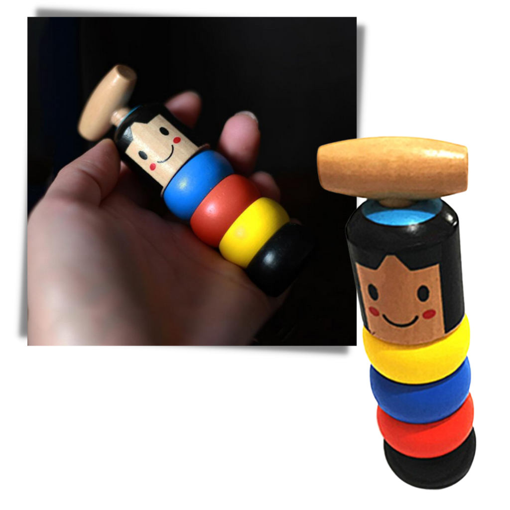 Magisches unzerbrechliches Holzmann-Spielzeug - Ozerty