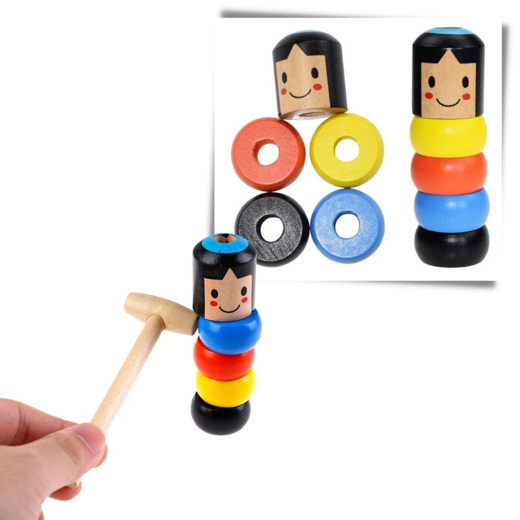 Magisches unzerbrechliches Holzmann-Spielzeug - Ozerty