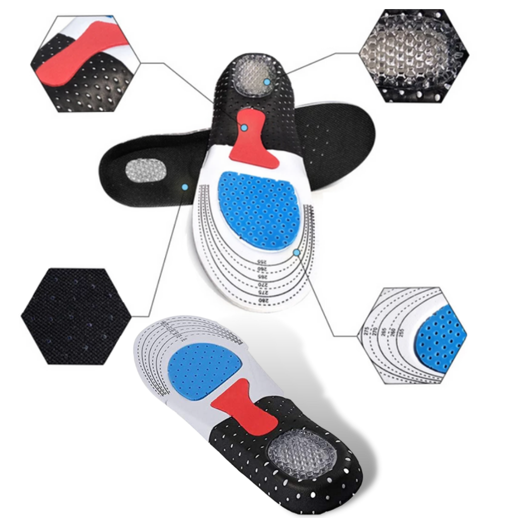 Unisex-Gel-Einlegesohlen für Laufschuhe - Ozerty
