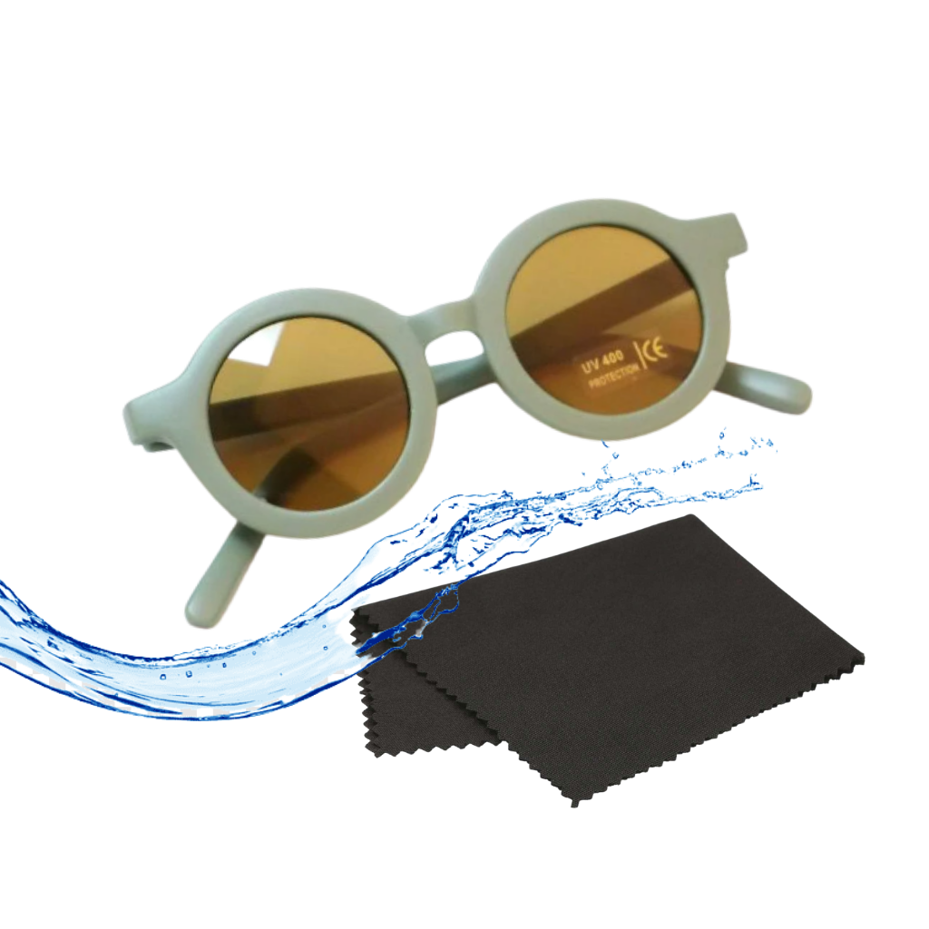 Vintage Runde Kindersonnenbrille für 1 bis 5 Jahre - Ozerty