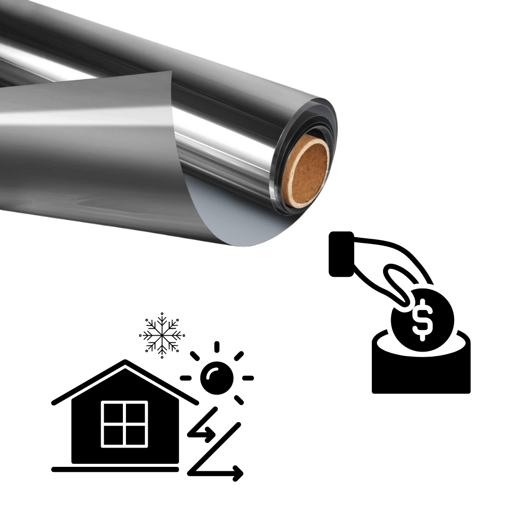 Reflektierende Fenster-Sichtschutzfolie - Ozerty