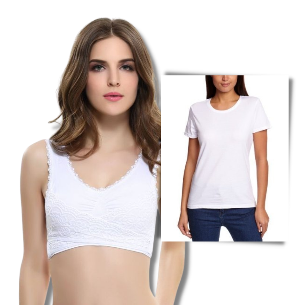 Nahtloser kabelloser Push-up-BH  - Ozerty