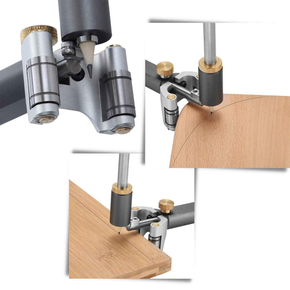 Doppelfunktionelles Anreißwerkzeug für die Holzbearbeitung - Ozerty