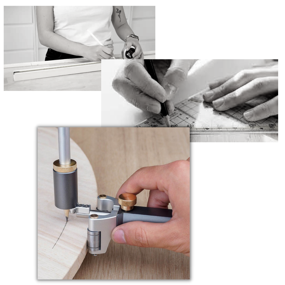 Doppelfunktionelles Anreißwerkzeug für die Holzbearbeitung - Ozerty