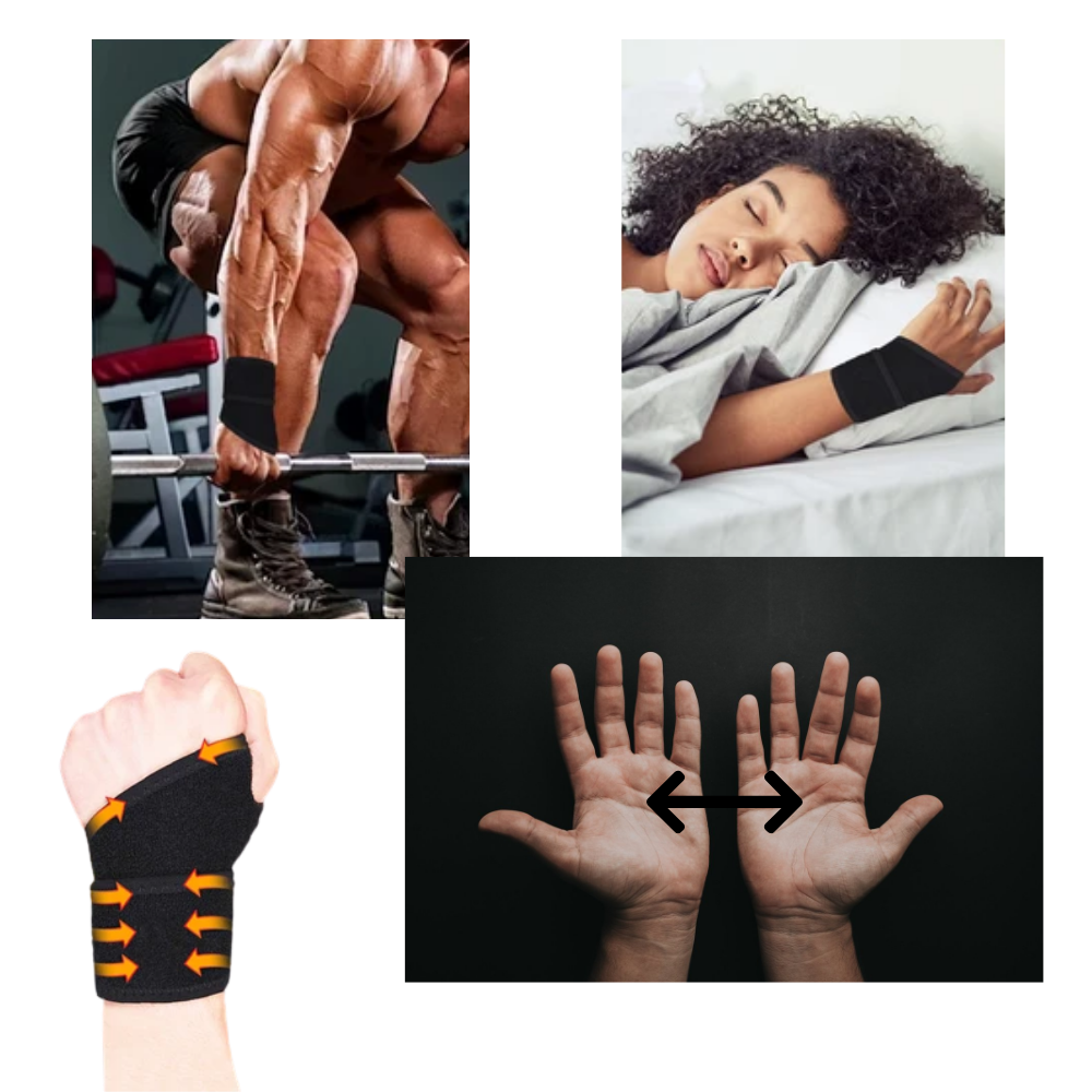 Atmungsaktive professionelle Handgelenkbandage - Ozerty