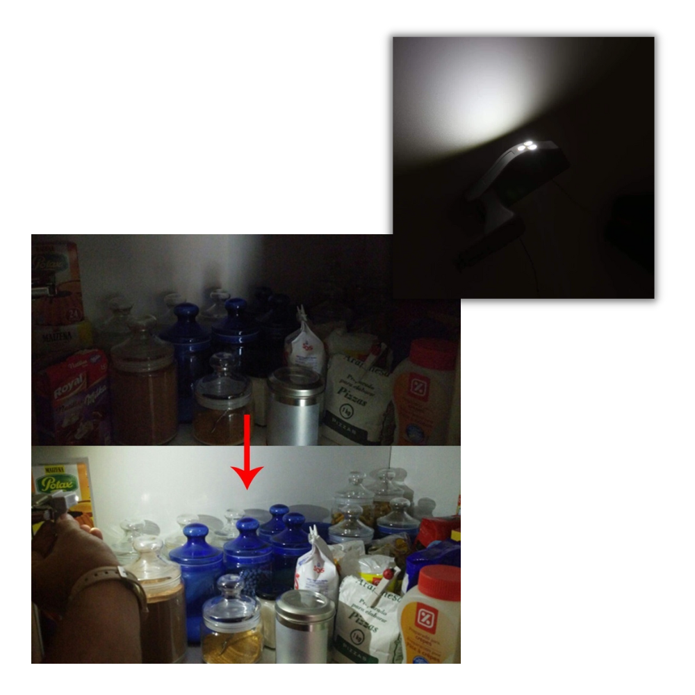 3er-Pack Scharnier-LED-Leuchten - Ozerty