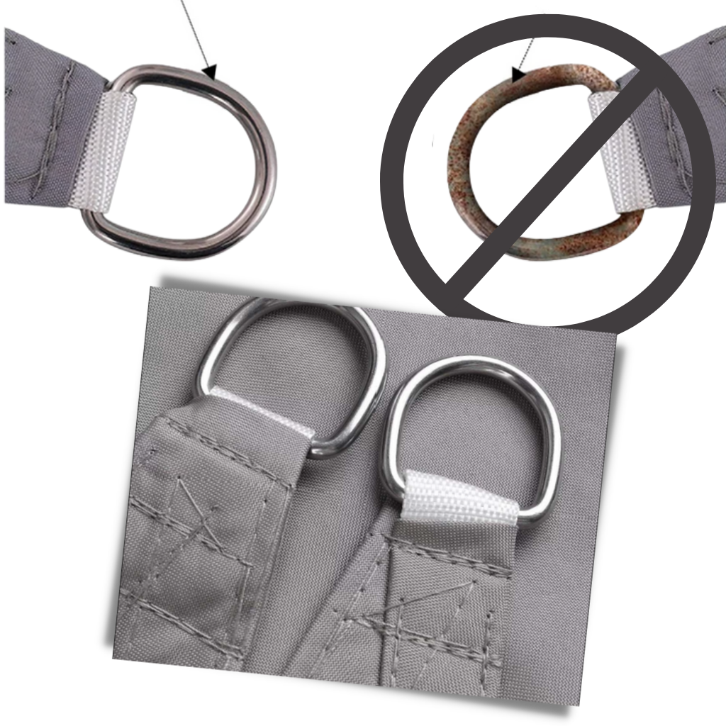 Wetterfestes rechteckiges Sonnensegel - Ozerty