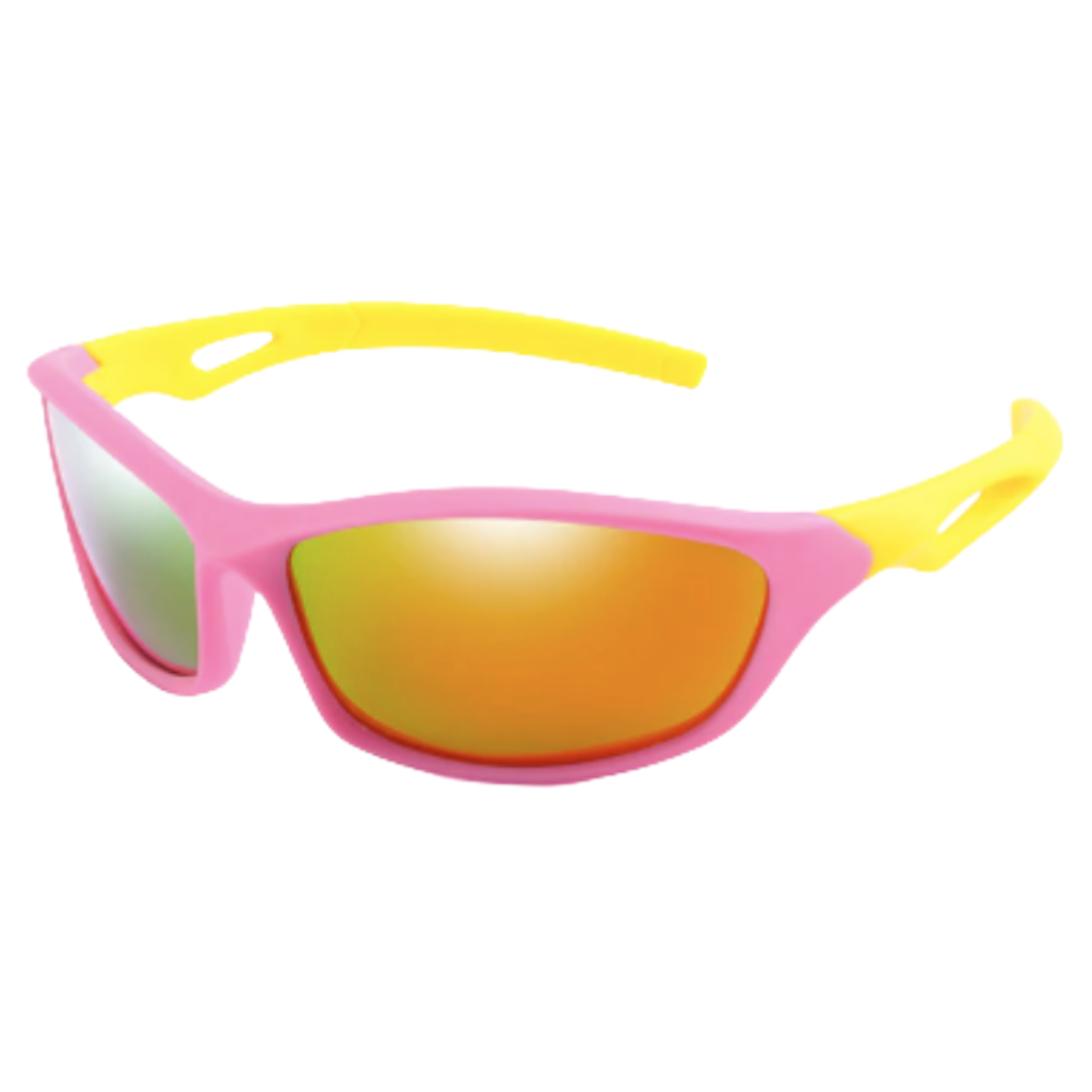 Children's polarized sports sunglasses with strap