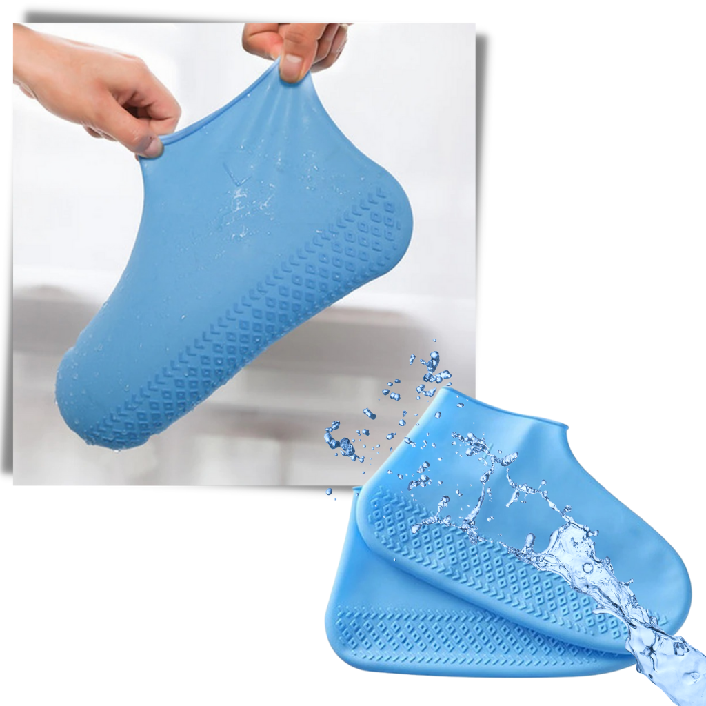 1 Paar Wasserfeste Silikon-Schuhüberzieher - Ozerty