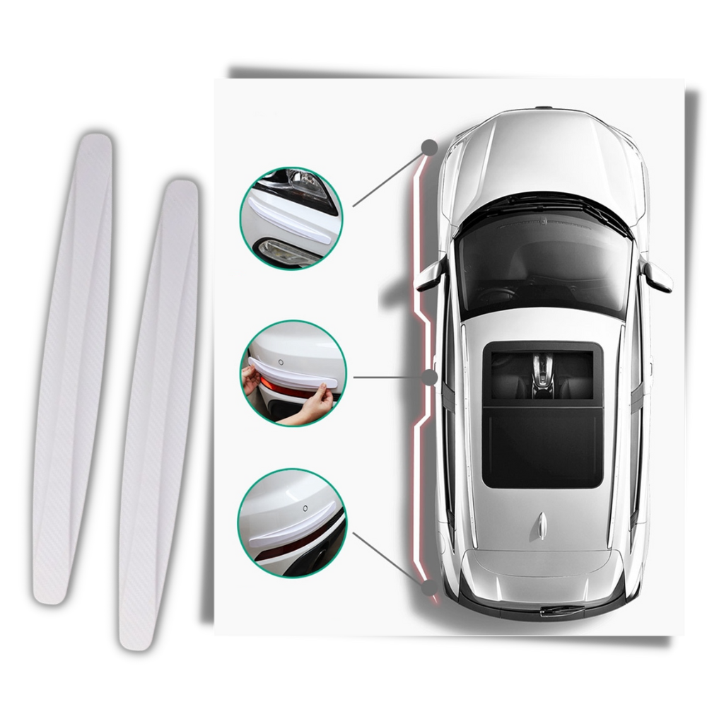 2er-Pack Auto-Stoßstangen-Protektoren - Ozerty