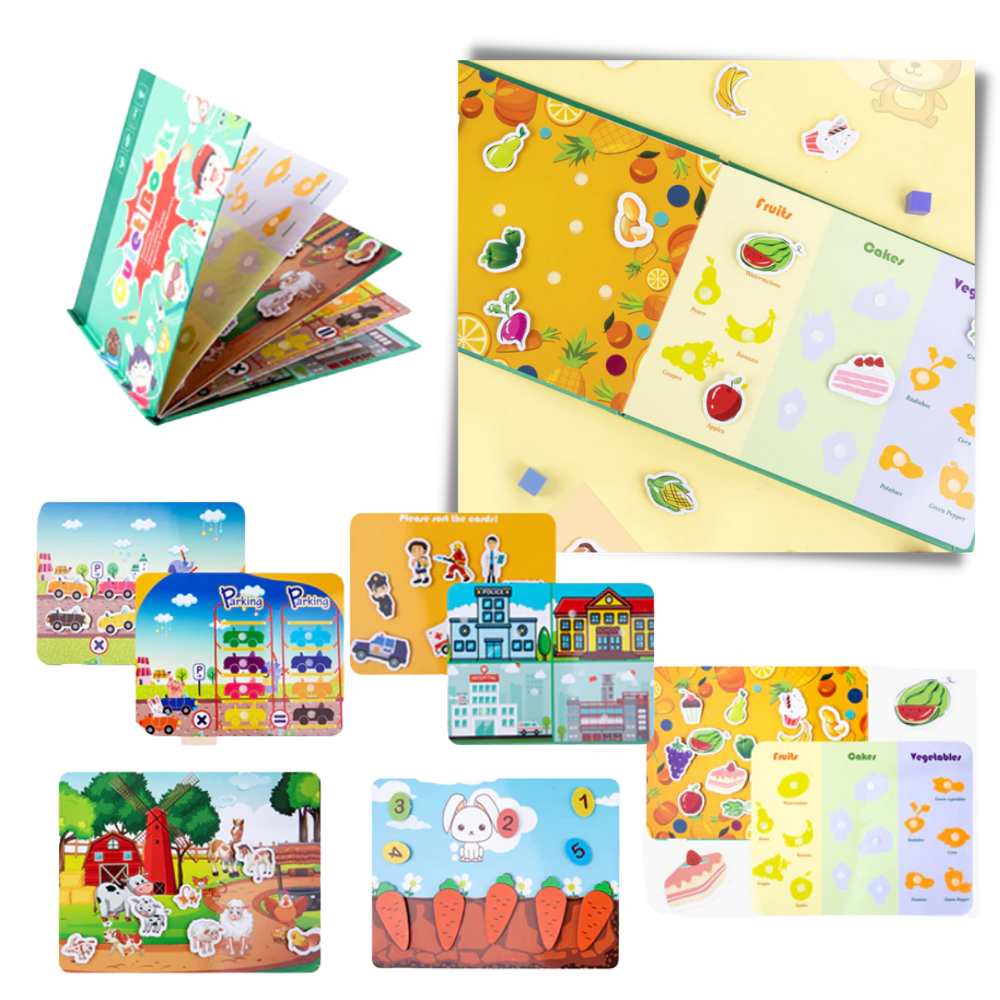 Montessori Lernbuch Spielzeug für Kinder - Ozerty