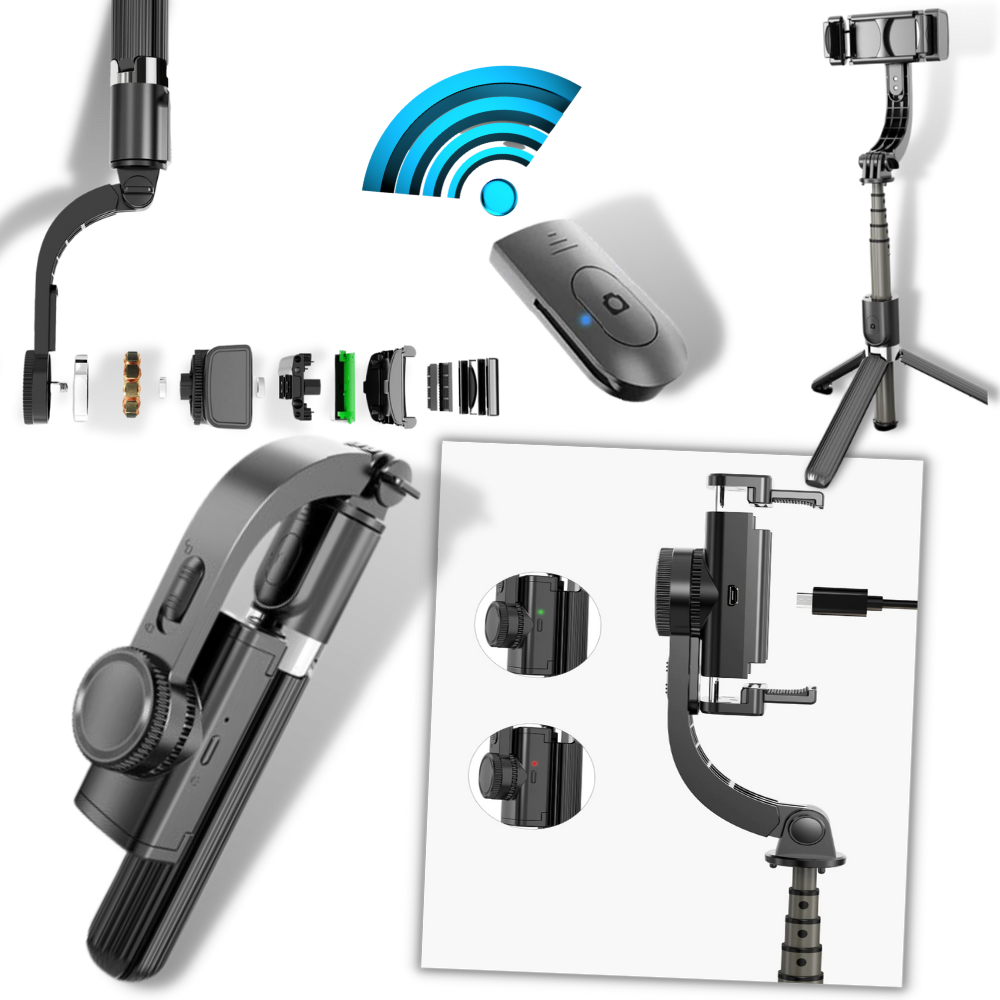 3 in 1 gimbal phone stabilizer