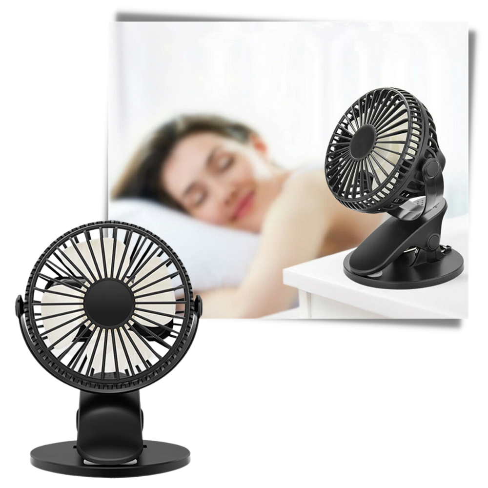 Tragbarer, wiederaufladbarer USB-Ventilator - Odeut
