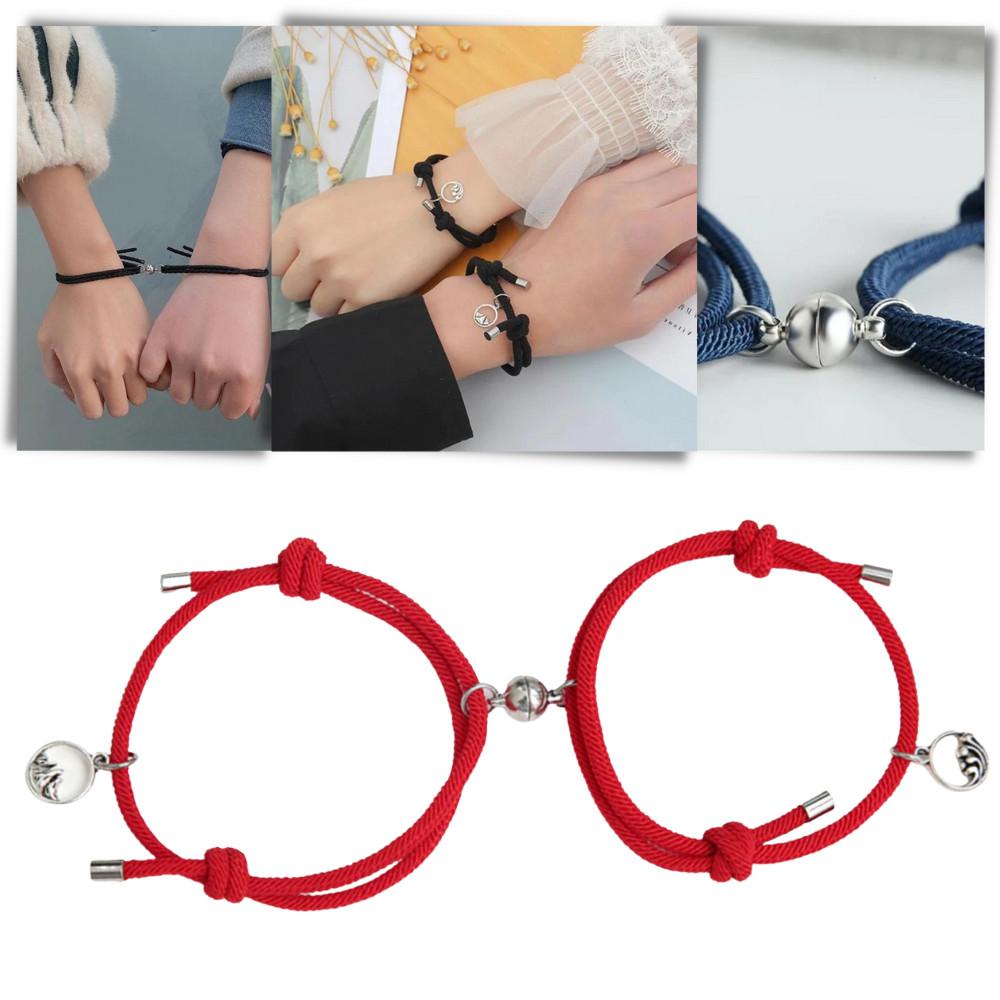 2er-Set magnetische Armbänder für Paare - Ozerty