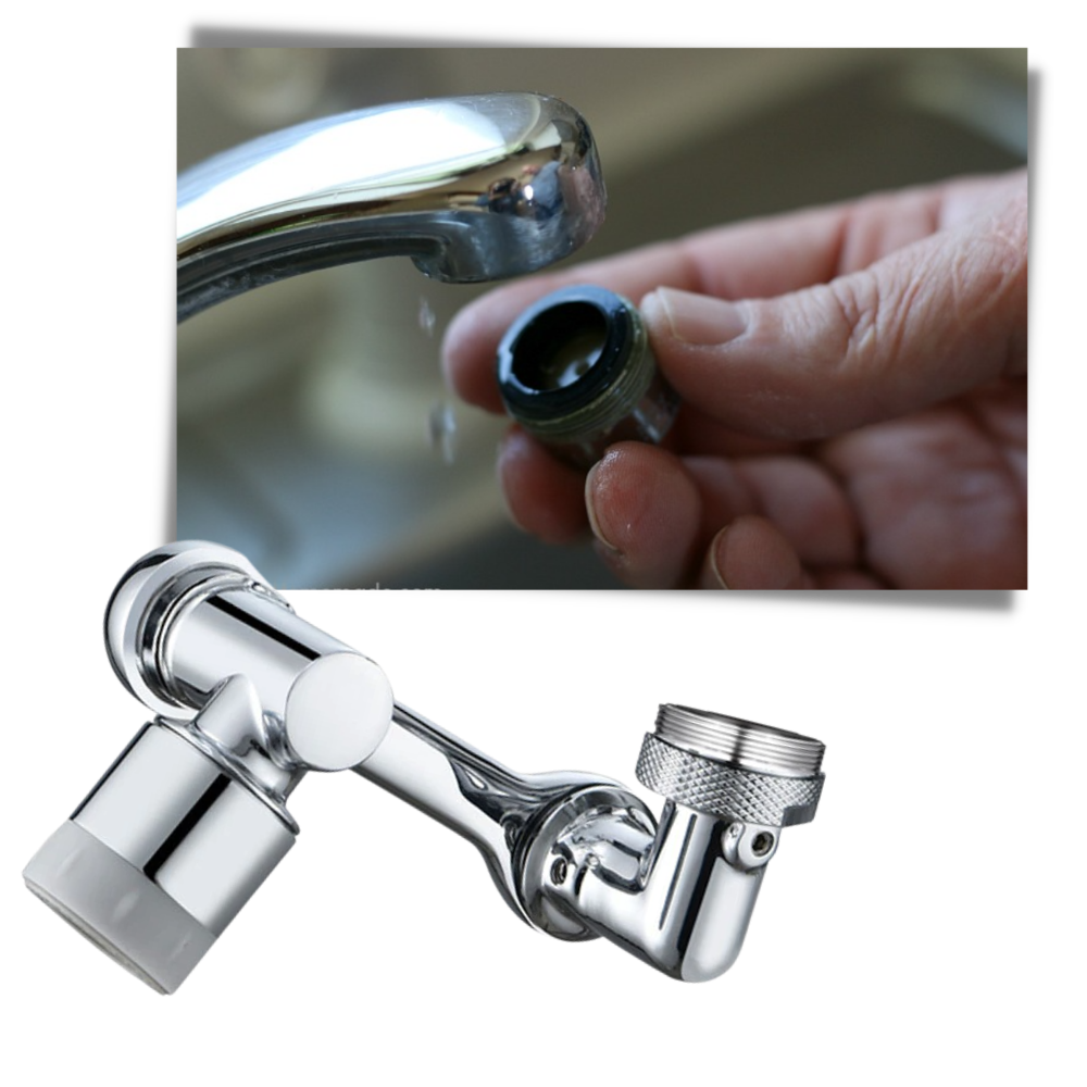 Spritzschutz für drehbare Wasserhahnverlängerung - Ozerty