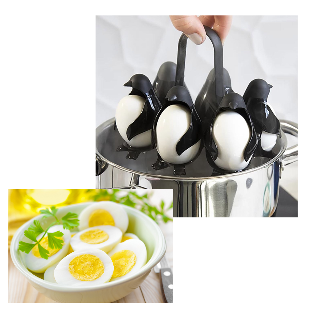 Eierhalter und -kocher aus Silikon - Ozerty