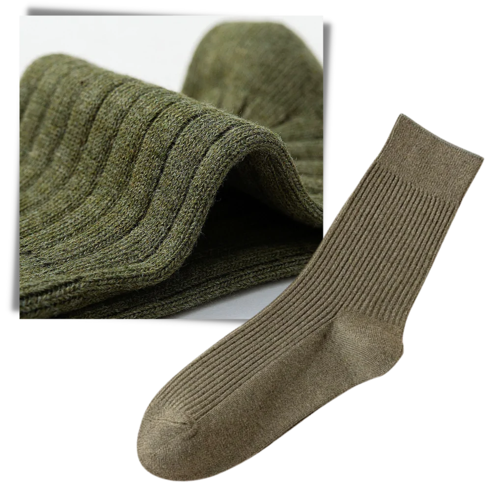 Gerippte Socken für Männer (2 Paar) - Ozerty