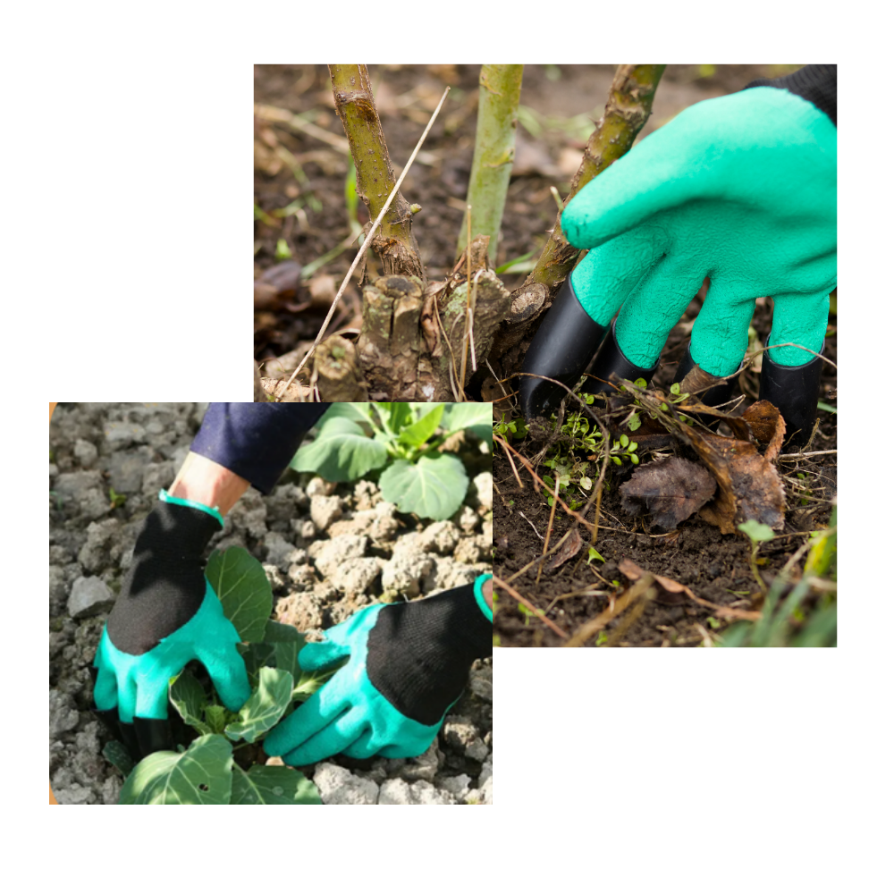 Gartenarbeitshandschuhe mit Krallen - Ozerty