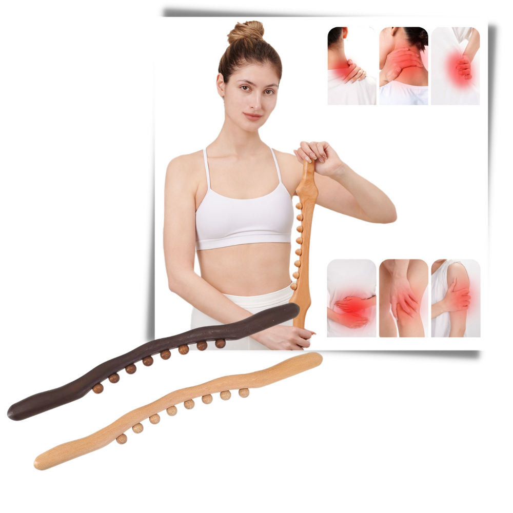 Naturholz-Muskelmassagegerät - Ozerty