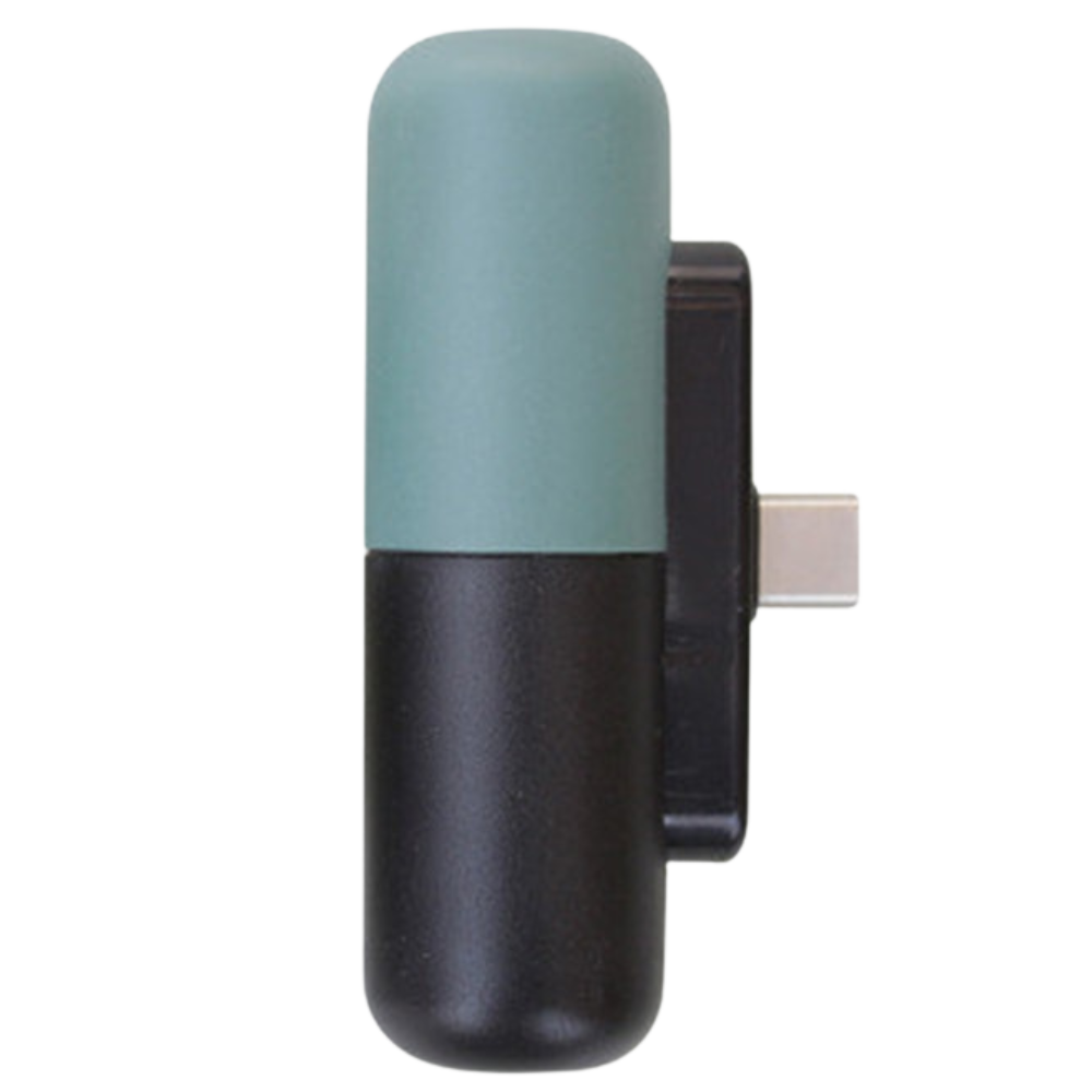 Tragbare Mini-Powerbank in Kapselform