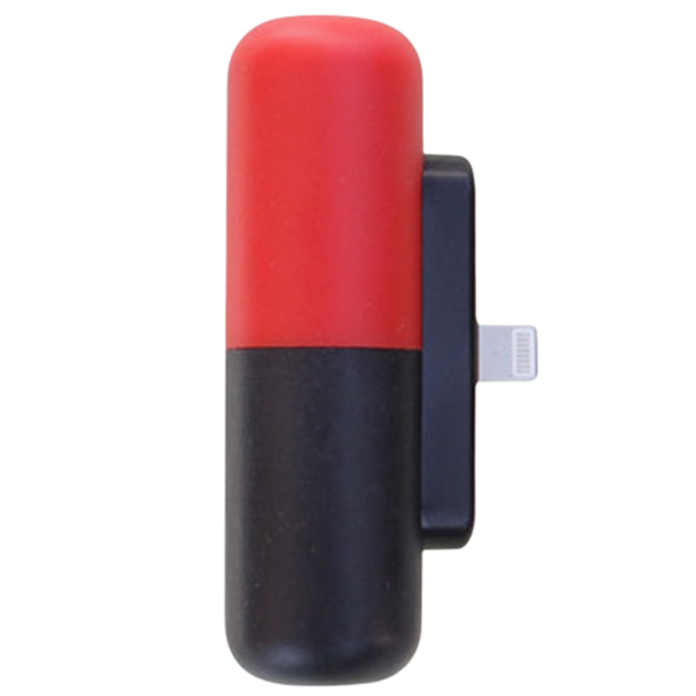 Tragbare Mini-Powerbank in Kapselform