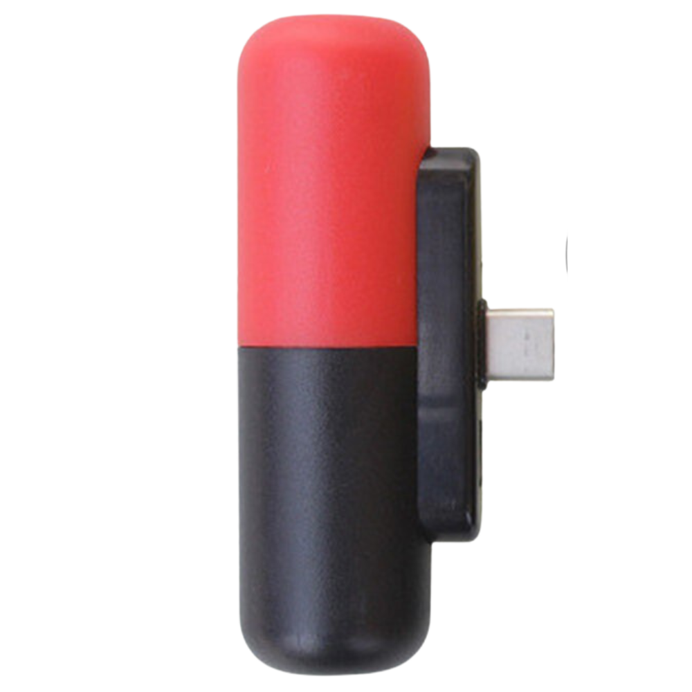 Tragbare Mini-Powerbank in Kapselform