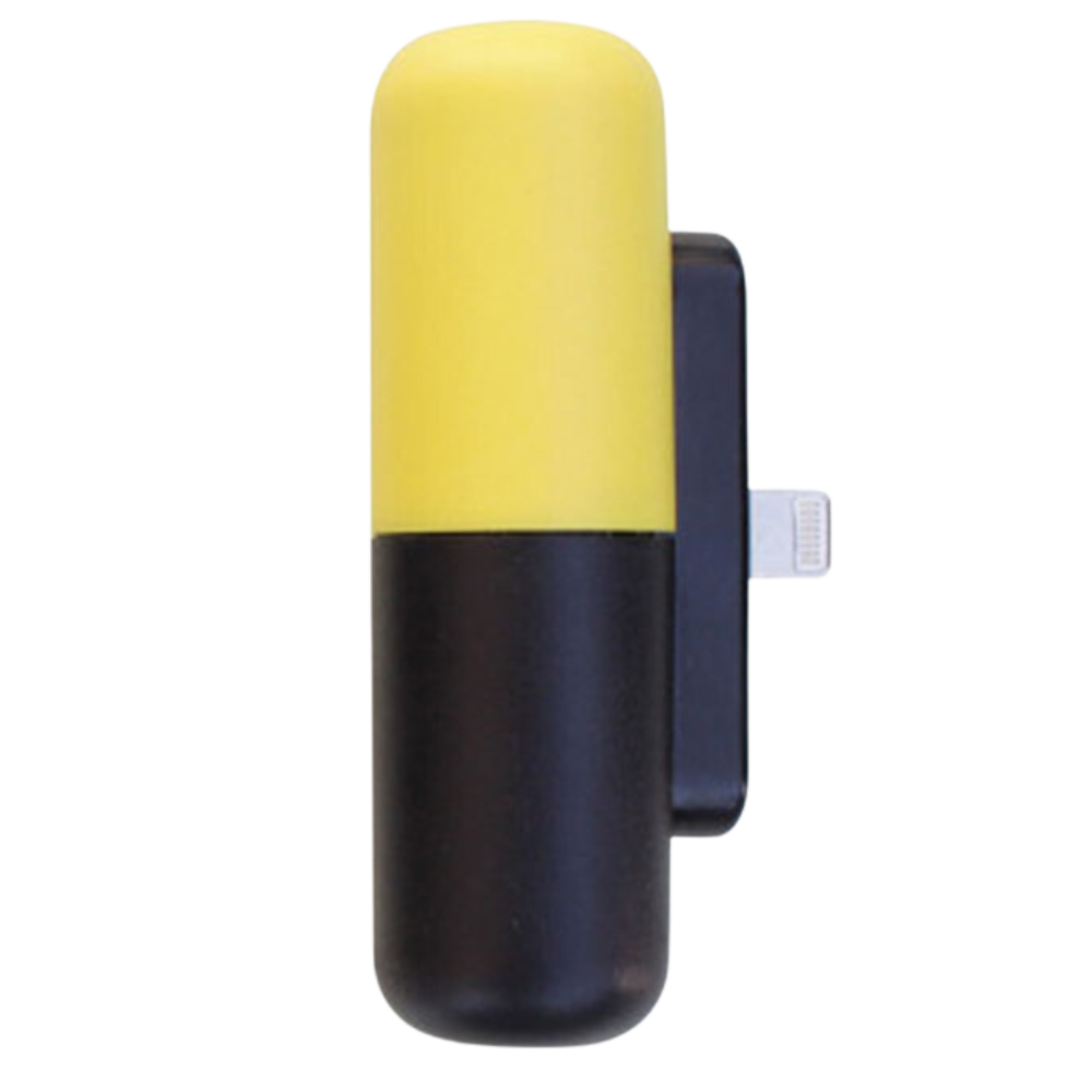 Tragbare Mini-Powerbank in Kapselform