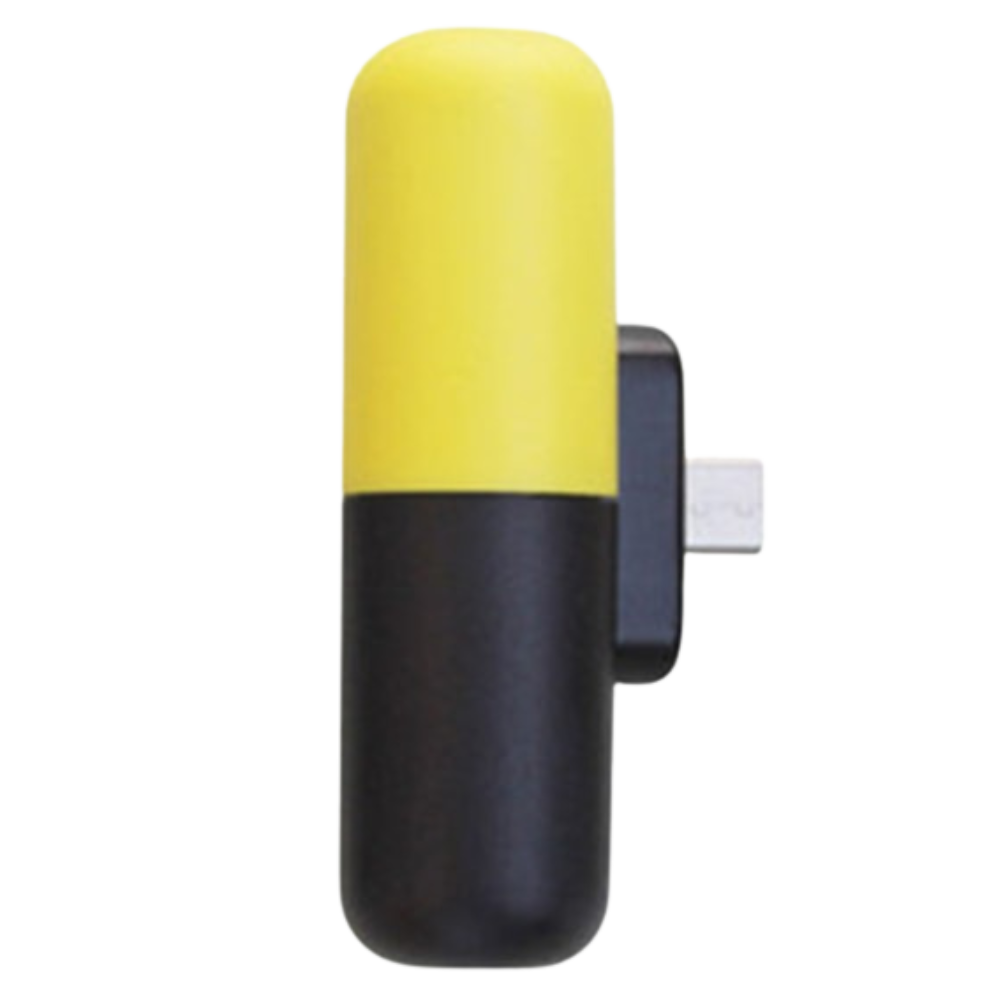 Tragbare Mini-Powerbank in Kapselform