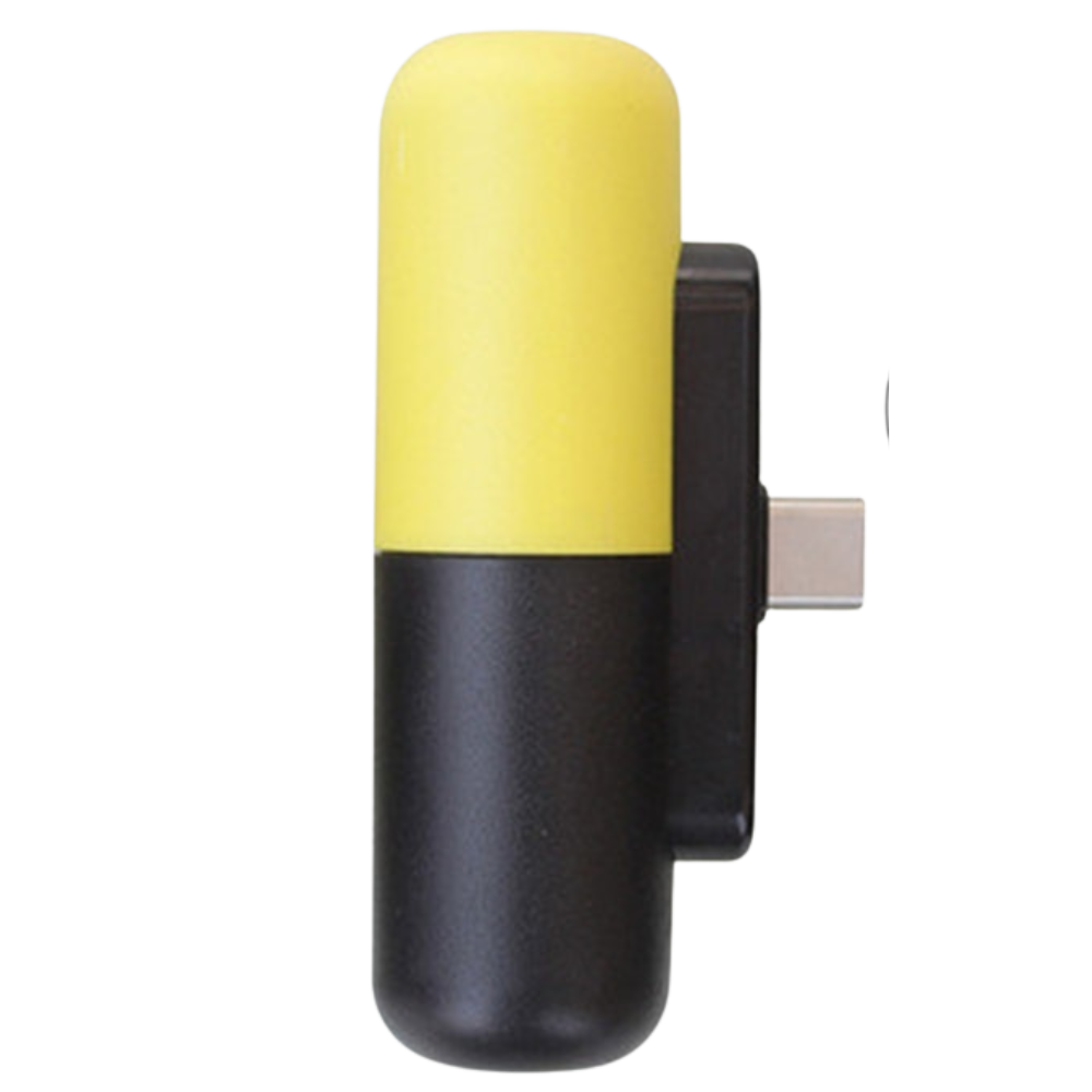 Tragbare Mini-Powerbank in Kapselform